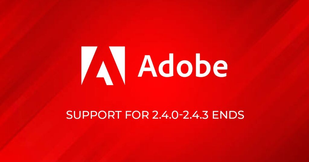 Adobe discontinues Support